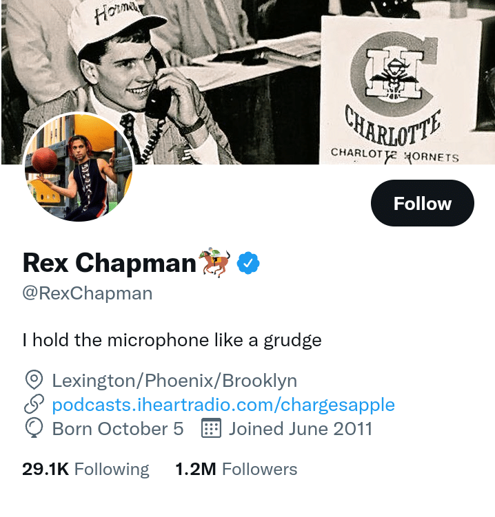 Rex Chapman Twitter